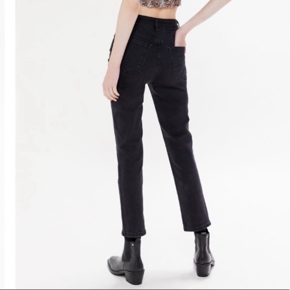 Urban Outfitters Black High Rise Button Fly Jeans - Picture 4 of 11